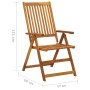 Sillas de jardín reclinables 2 uds madera maciza acacia cojines by , Garden chairs - Ref: Foro24-3064062, Price: 182,72 €, Di...