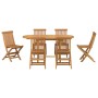 Conjunto de 7 Piezas de Comedor de Jardín de Madera Sólida de Teca von , Gartentische - Ref: Foro24-3157129, Preis: 617,37 €,...