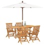 Conjunto de Comedor de Jardín de 5 Piezas de Madera Maciza de Teca von , Gartentische - Ref: Foro24-3157130, Preis: 593,12 €,...