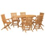 Conjunto de Comedor de Jardín de 7 Piezas de Madera Sólida de Teca von , Gartentische - Ref: Foro24-3157131, Preis: 697,84 €,...