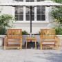 Sillas de Jardín con Mesa 3 pcs de Madera Sólida de Acacia