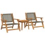 Sillas de Jardín con Mesa 3 pcs Gris Madera Maciza de Acacia de , Sillas de jardín - Ref: Foro24-3214434, Precio: 195,91 €, D...