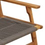 Sillas de Jardín con Mesa 3 pcs Gris de Madera Maciza de Acacia by , Garden chairs - Ref: Foro24-3214438, Price: 225,35 €, Di...