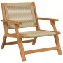 Juego de sillas de jardín con mesa de 3 piezas, beige, de madera maciza de acacia von , Gartenstühle - Ref: Foro24-3214439, P...