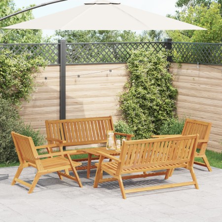 Sillas de jardín con mesa 5 piezas de madera maciza de acacia von , Gartentische - Ref: Foro24-3214456, Preis: 410,63 €, Raba...