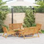 Sillas de jardín con mesa 5 piezas de madera maciza de acacia von , Gartentische - Ref: Foro24-3214456, Preis: 410,63 €, Raba...