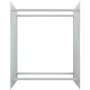 Weißer Kaminholzständer aus gehärtetem Glas, 80 x 35 x 100 cm von vidaXL, Zubehör für Taschen und Brennholzhalter - Ref: Foro...