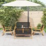 Sillas de Jardín con Mesa de Madera Sólida de Acacia Negra, 5 Piezas von , Gartenstühle - Ref: Foro24-3214457, Preis: 437,23 ...