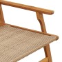 Sillas de jardín con mesa de 5 piezas en beige de madera maciza de acacia by , Garden chairs - Ref: Foro24-3214459, Price: 44...