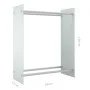 Weißer Kaminholzständer aus gehärtetem Glas, 80 x 35 x 100 cm von vidaXL, Zubehör für Taschen und Brennholzhalter - Ref: Foro...
