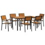 Juego de Comedor de Jardín 7 Piezas Negro Aluminio Resistente von , Gartentische - Ref: Foro24-3284416, Preis: 659,85 €, Raba...
