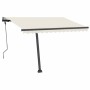 Toldo de pie automático crema 300x250 cm by vidaXL, Awnings - Ref: Foro24-3069707, Price: 453,71 €, Discount: %