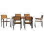 Juego de Comedor de Jardín 7 Piezas Negro Aluminio Resistente von , Gartentische - Ref: Foro24-3284416, Preis: 659,85 €, Raba...