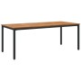 Juego de Comedor de Jardín Conjunto de 9 Negro Metal Duradero by , Garden tables - Ref: Foro24-3284420, Price: 866,37 €, Disc...
