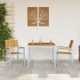 Set de Comedor de Jardín Set de 3 Gris, Tono Madera Metal, Madera by , Garden tables - Ref: Foro24-3284421, Price: 294,36 €, ...