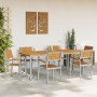 Conjunto de Comedor de Jardín Set de 7 Gris y Madera Natural by , Garden tables - Ref: Foro24-3284427, Price: 711,76 €, Disco...