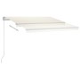 Toldo de pie retráctil manual crema 300x250 cm