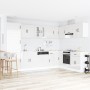 Gabinete de Cocina ""Kalmar"" con Doble Lavabo Alta Brillo Blanco Madera Elaborada von , Küchenschränke - Ref: Foro24-3315003...