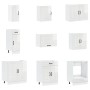 Gabinete de Cocina ""Kalmar"" con Doble Lavabo Alta Brillo Blanco Madera Elaborada von , Küchenschränke - Ref: Foro24-3315003...