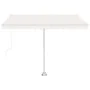Cremefarbene manuell ausziehbare Fußmarkise 300 x 250 cm von vidaXL, Markisen - Ref: Foro24-3069497, Preis: 332,69 €, Rabatt: %