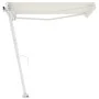 Cremefarbene manuell ausziehbare Fußmarkise 300 x 250 cm von vidaXL, Markisen - Ref: Foro24-3069497, Preis: 332,69 €, Rabatt: %