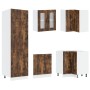 Gabinete de Cocina ""Kalmar"" con Doble Fregadero de Roble Ahumado en Madera Elaborada von , Küchenschränke - Ref: Foro24-331...