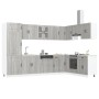 Armario de Cocina ""Kalmar"" con Doble Fregadero Gris Sonoma Madera Elaborada von , Küchenschränke - Ref: Foro24-3315007, Pre...