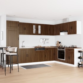Gabinete de Cocina ""Kalmar"" con Doble Fregadero Madera de Roble von , Küchenschränke - Ref: Foro24-3315008, Preis: 205,70 €...