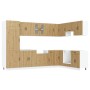 Gabinete de Cocina ""Kalmar"" con Lavabo Doble en Madera de Roble Artesanal von , Küchenschränke - Ref: Foro24-3315010, Preis...