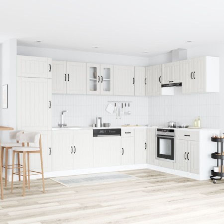 Gabinete de Cocina ""Lucca"" con Doble Lavabo Blanco de Madera Ingenierizada von , Küchenschränke - Ref: Foro24-3315011, Prei...