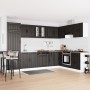 Gabinete de Cocina ""Lucca"" con Juegos de Doble Fregadero de Madera Negra von , Küchenschränke - Ref: Foro24-3315012, Preis:...