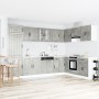 Gabinete de cocina ""Lucca"" con dos fregaderos en gris concreto y madera von , Küchenschränke - Ref: Foro24-3315015, Preis: ...