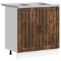 Mueble de cocina ""Lucca"" con fregadero de roble ahumado en madera elaborada von , Küchenschränke - Ref: Foro24-3315016, Pre...