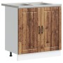 Gabinete de Cocina 'Lucca' con Doble Fregadero - Madera Vieja, Madera Elaborada von , Küchenschränke - Ref: Foro24-3315019, P...