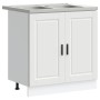 Gabinete de Lavabo 'Porto' con Lavabo Blanco 80x46x84,5 cm de Madera von , Küchenschränke - Ref: Foro24-3315021, Preis: 203,8...
