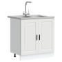 Gabinete de Lavabo 'Porto' con Lavabo Blanco 80x46x84,5 cm de Madera von , Küchenschränke - Ref: Foro24-3315021, Preis: 203,8...