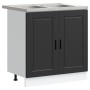 Gabinete de base con fregadero ""Porto"" Negro 80x46x84,5 cm de madera von , Küchenschränke - Ref: Foro24-3315022, Preis: 222...