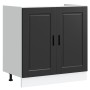 Gabinete de base con fregadero ""Porto"" Negro 80x46x84,5 cm de madera von , Küchenschränke - Ref: Foro24-3315022, Preis: 222...