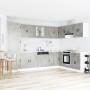 Gabinete base de fregadero ""Porto"" con fregadero gris concreto 80x46x84,5 cm de madera elaborada von , Küchenschränke - Ref...