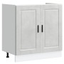 Gabinete base de fregadero ""Porto"" con fregadero gris concreto 80x46x84,5 cm de madera elaborada von , Küchenschränke - Ref...