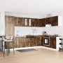 Gabinete Base para Fregadero ""Porto"" con Fregadero de Roble Ahumado 80x46x84,5 cm en Madera Elaborada von , Küchenschränke ...
