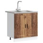 Gabinete Base ""Porto"" con Lavabo Madera Vieja 80x46x84,5 cm Madera Elaborada von , Küchenschränke - Ref: Foro24-3315029, Pr...