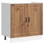 Gabinete Base ""Porto"" con Lavabo Madera Vieja 80x46x84,5 cm Madera Elaborada von , Küchenschränke - Ref: Foro24-3315029, Pr...