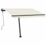 Manuell einziehbare Markise mit cremefarbener LED 300x250 cm von vidaXL, Markisen - Ref: Foro24-3069702, Preis: 380,68 €, Rab...