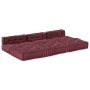 Pouffes Modulares 4 pcs de Tela Borgoña by , Cushions for chairs and sofas - Ref: Foro24-3315074, Price: 498,01 €, Discount: %