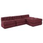 Pouffes Modulares 4 pcs de Tela Borgoña by , Cushions for chairs and sofas - Ref: Foro24-3315074, Price: 498,01 €, Discount: %