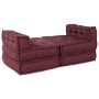 Pouffes Modulares 4 pcs de Tela Borgoña by , Cushions for chairs and sofas - Ref: Foro24-3315074, Price: 498,01 €, Discount: %