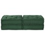 Pouffes Modulares 2 pcs Verde Tela von , Kissen für Stühle und Sofas - Ref: Foro24-3315080, Preis: 237,11 €, Rabatt: %