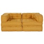 Pouffes modulares 2 pcs Amarillo Tela von , Kissen für Stühle und Sofas - Ref: Foro24-3315081, Preis: 285,69 €, Rabatt: %
