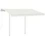 Automatische ausfahrbare Markise mit cremefarbenen Pfosten, 3,5x2,5 m. von vidaXL, Markisen - Ref: Foro24-3069927, Preis: 428...